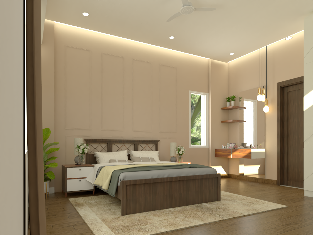 bedroom 2 bhk flat interior design