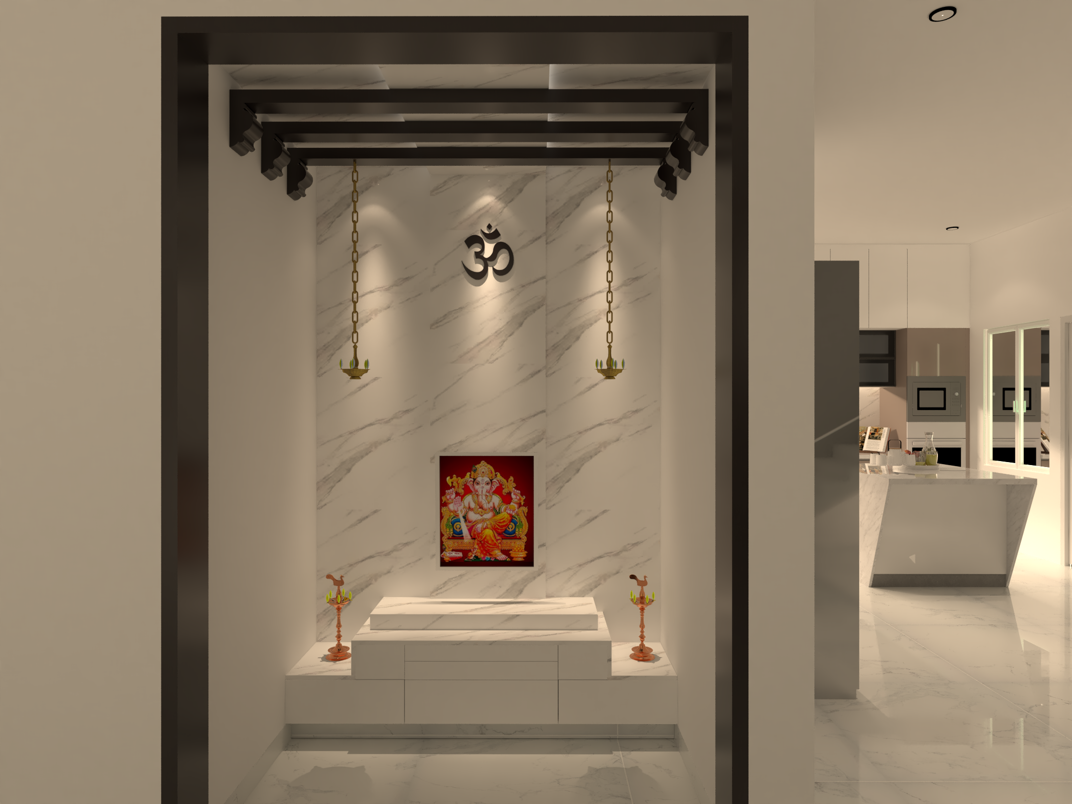 pooja room designs for Indian Homes