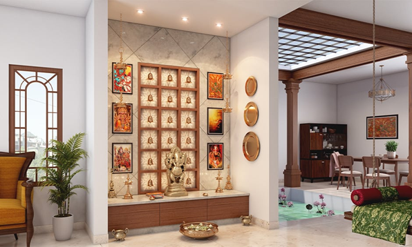 Pooja room interior design ideas