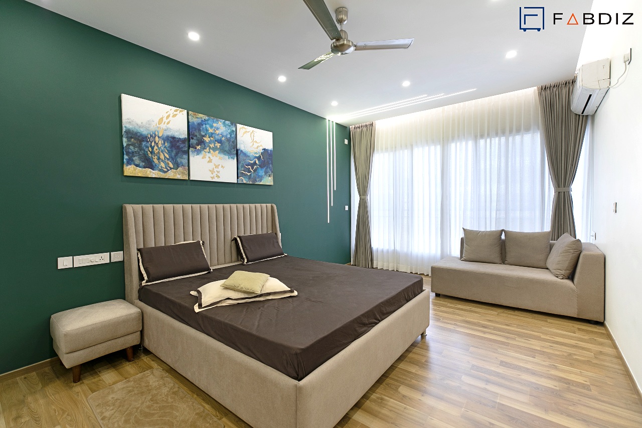 Bedroom Interiors designed by FABDIZ interior design company in Bangalore