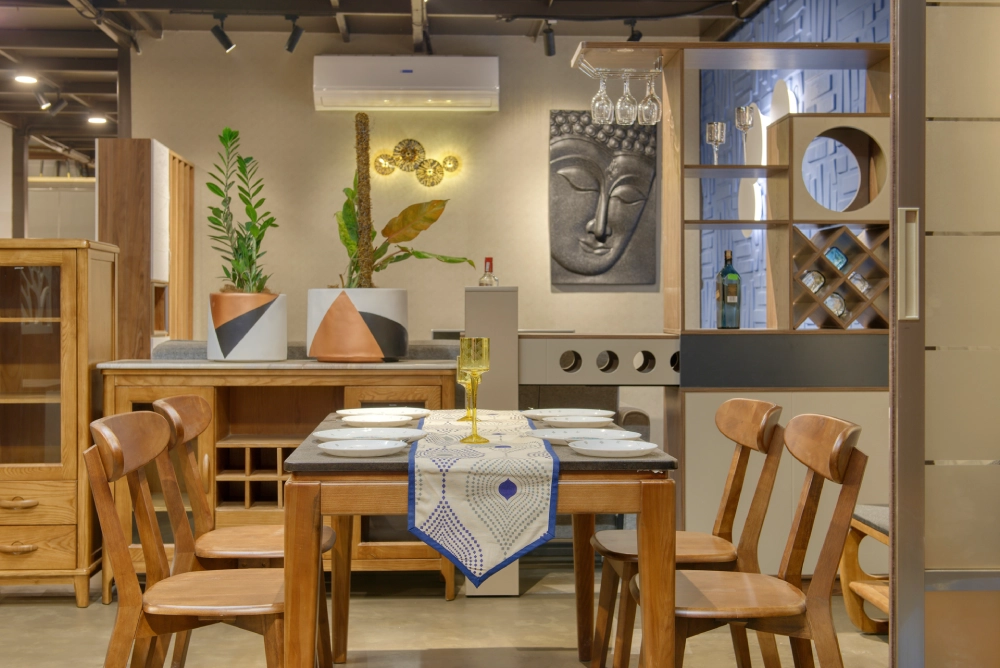 Interior design experience center in Bangalore dinging concept