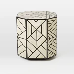 Geometric Furniture Design ideas, Geometric Side Table, Octagonal Side Table. 
