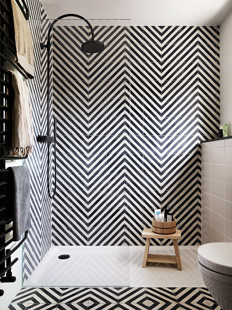 Geometric Bathroom Tile Designs