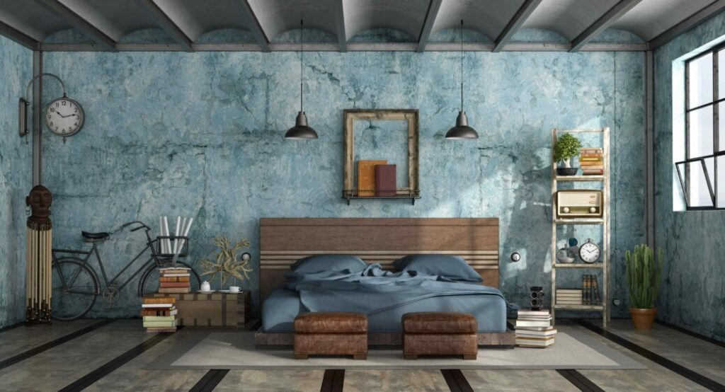Textured Wall - Bachelor room Wall Ideas 