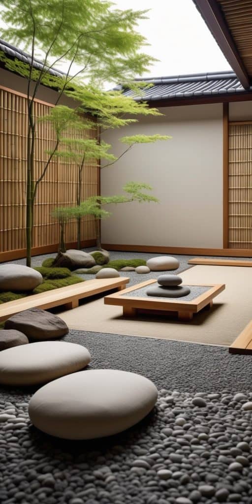 Japanese-Inspired Courtyard House Design