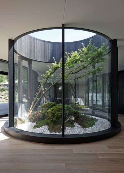 Circular Terrarium Courtyard Design